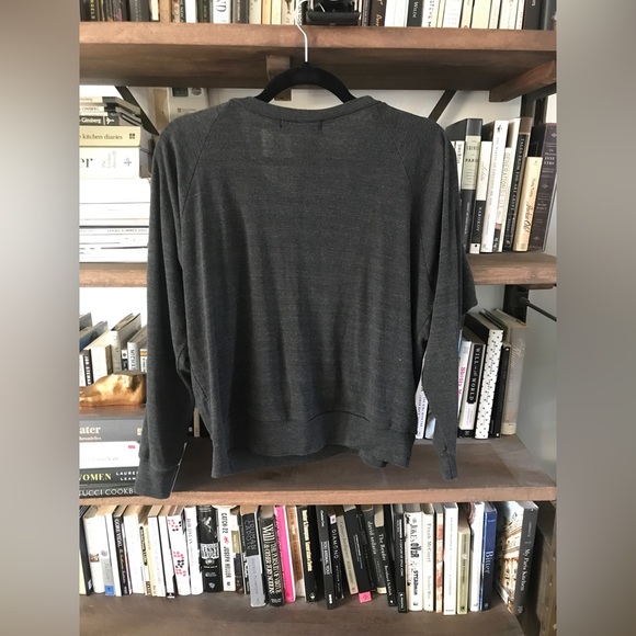 EUC FLUFFY CO Camping Chic Astrology GraphicDark Grey Raglan Sleeve Sweatshirt M - Picture 6 of 10